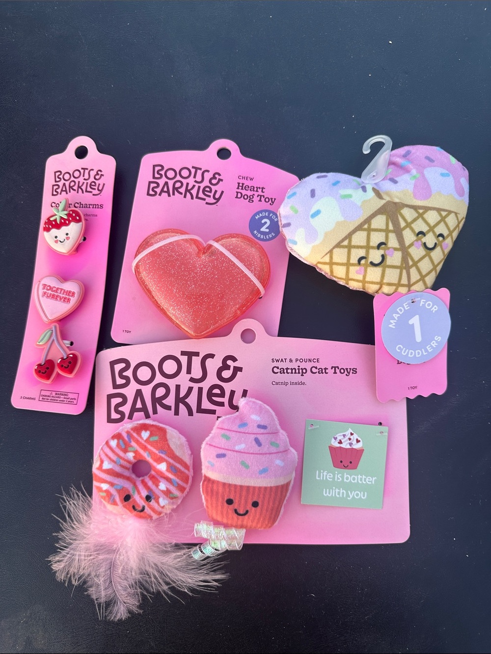Boots & Barkley Pink & Pastel Dessert Cat Toy Bundle